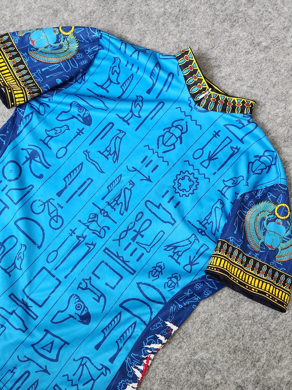 Primal Wear Cycling Jersey Women's L Blue Egypt Queen Of Nile Performance Sports